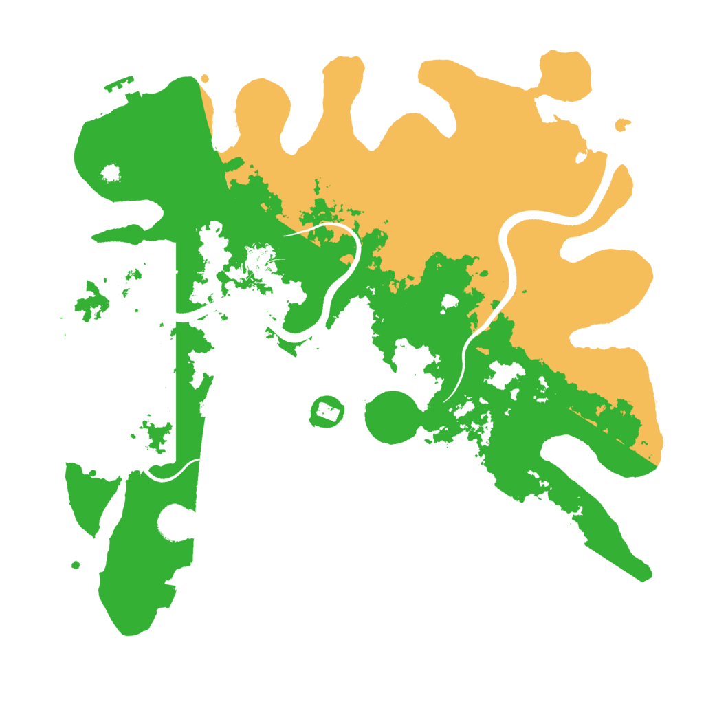 Biome Rust Map: Procedural Map, Size: 3500, Seed: 47433578