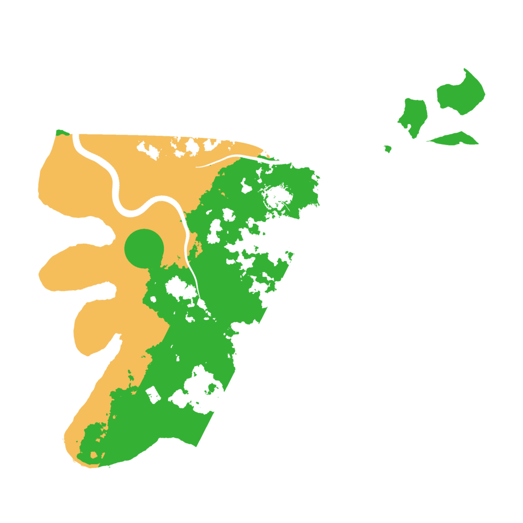 Biome Rust Map: Procedural Map, Size: 3500, Seed: 17219280