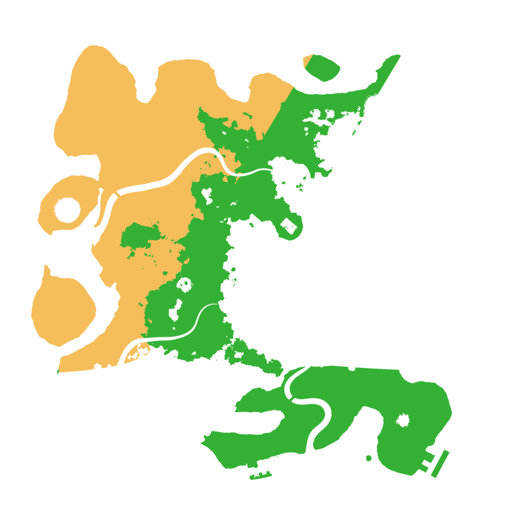 Biome Rust Map: Procedural Map, Size: 3500, Seed: 9234707