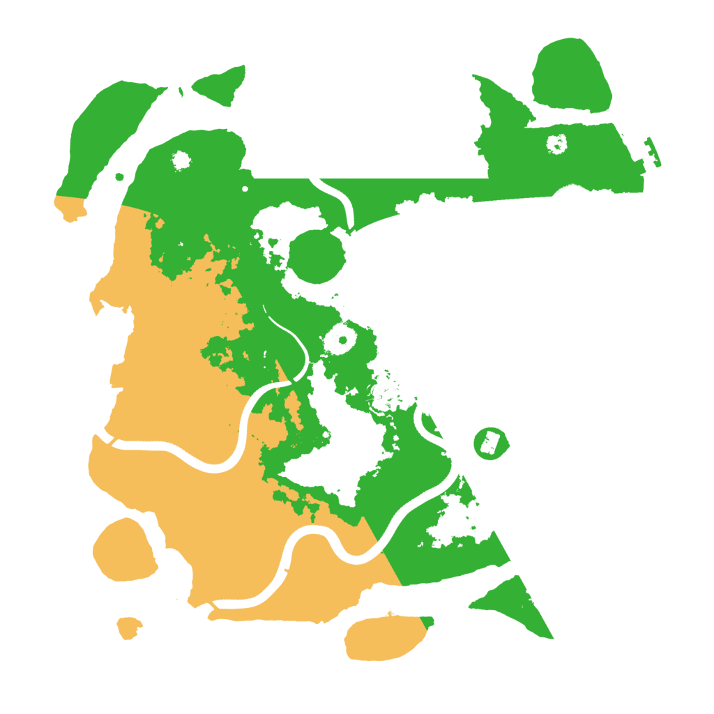 Biome Rust Map: Procedural Map, Size: 3500, Seed: 3336587