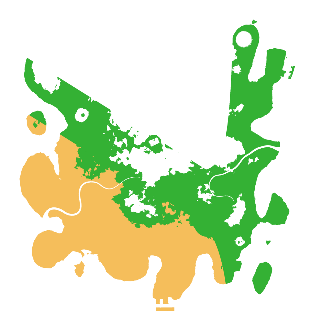 Biome Rust Map: Procedural Map, Size: 3500, Seed: 62517925