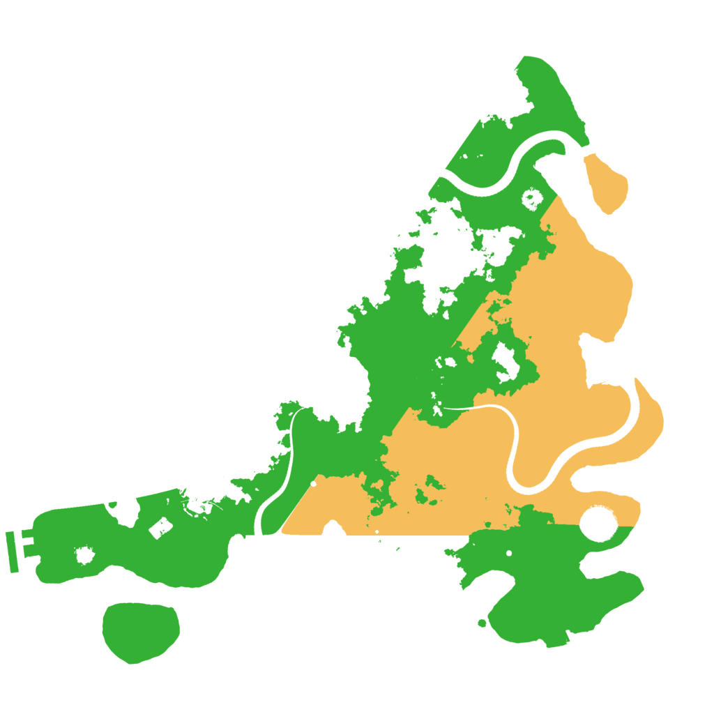 Biome Rust Map: Procedural Map, Size: 3500, Seed: 23096755