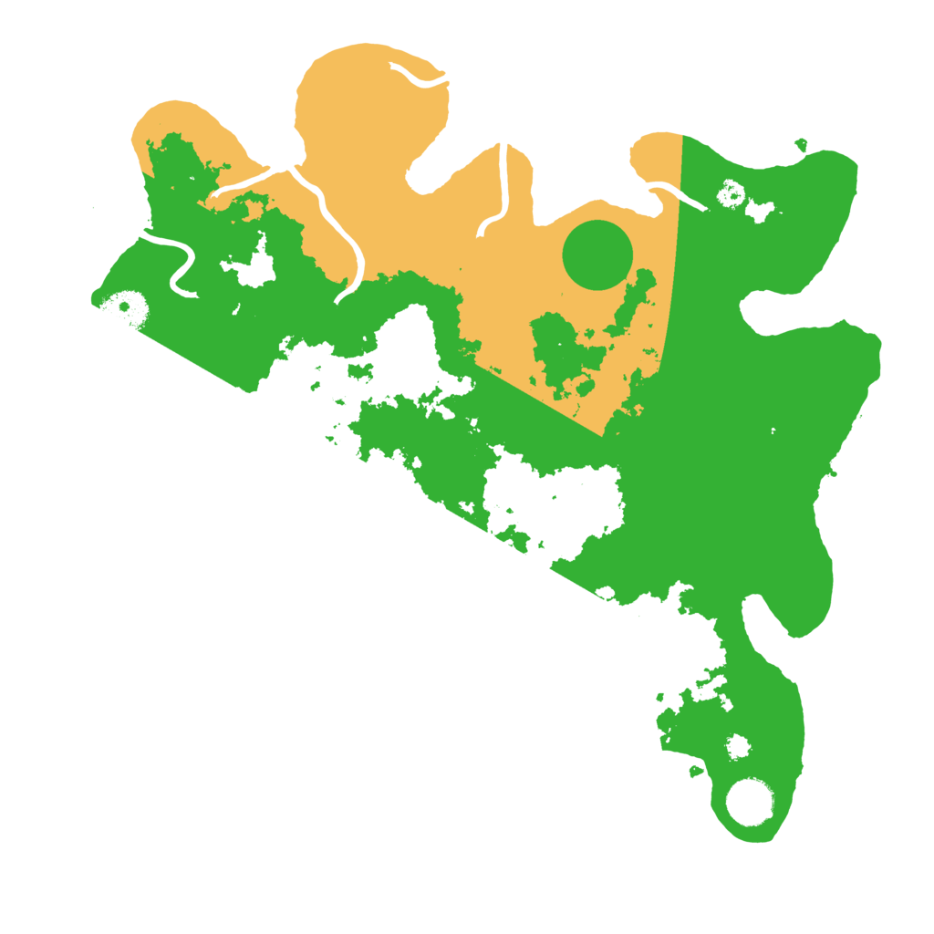 Biome Rust Map: Procedural Map, Size: 3500, Seed: 70332803