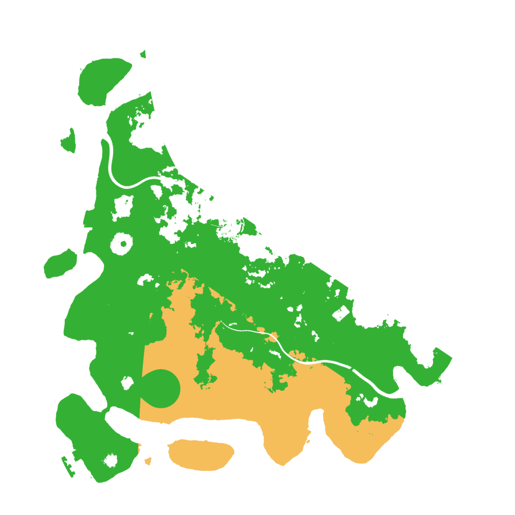 Biome Rust Map: Procedural Map, Size: 3500, Seed: 91424704