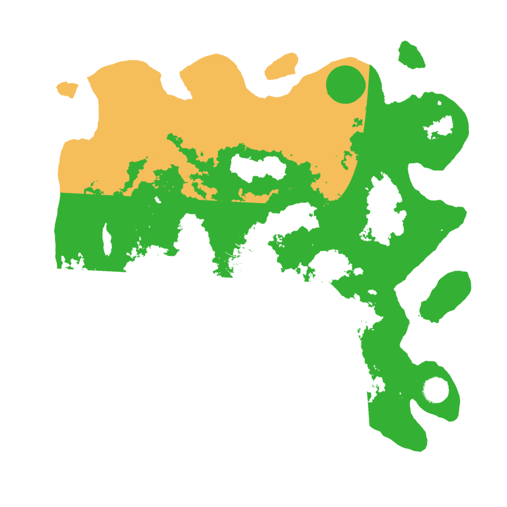 Biome Rust Map: Barren, Size: 3500, Seed: 681027844