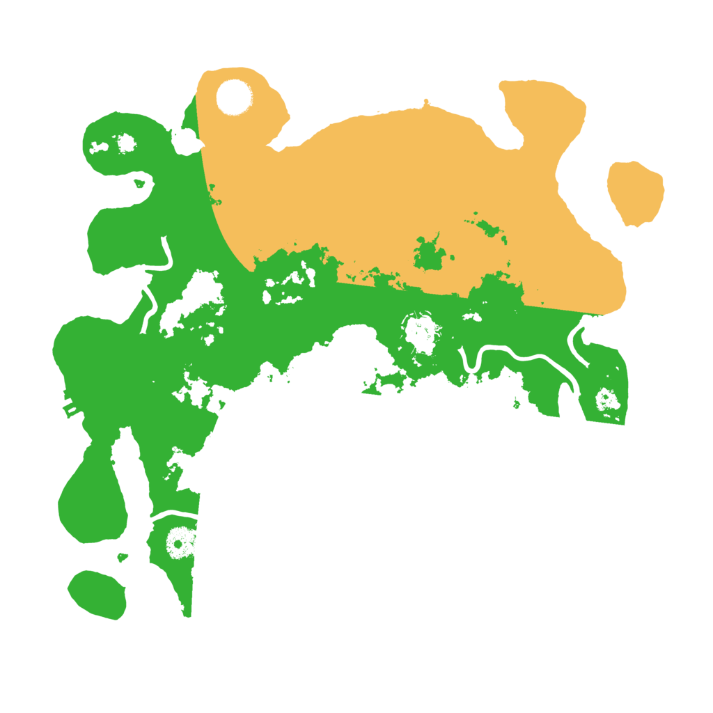 Biome Rust Map: Procedural Map, Size: 3500, Seed: 40166238