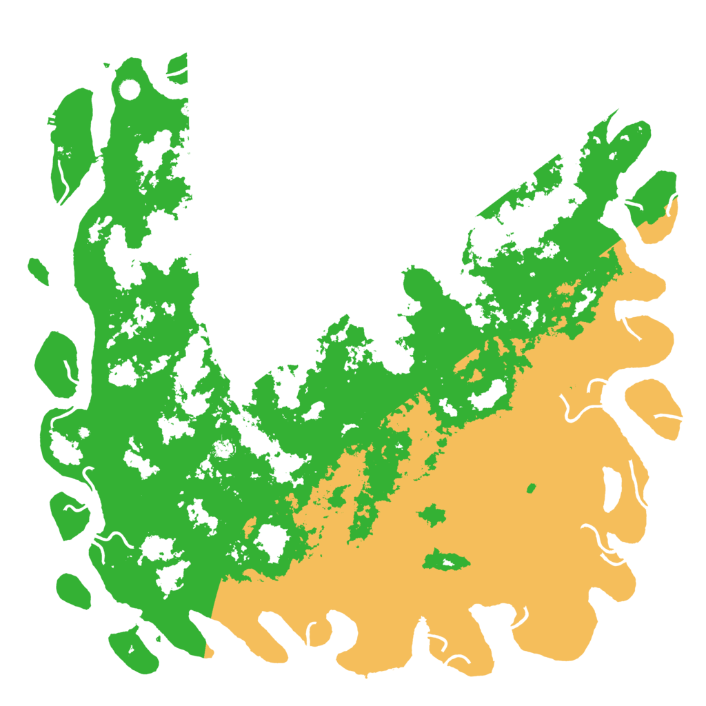 Biome Rust Map: Procedural Map, Size: 6000, Seed: 104442735