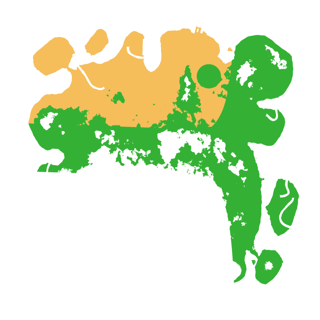 Biome Rust Map: Procedural Map, Size: 3500, Seed: 92043164