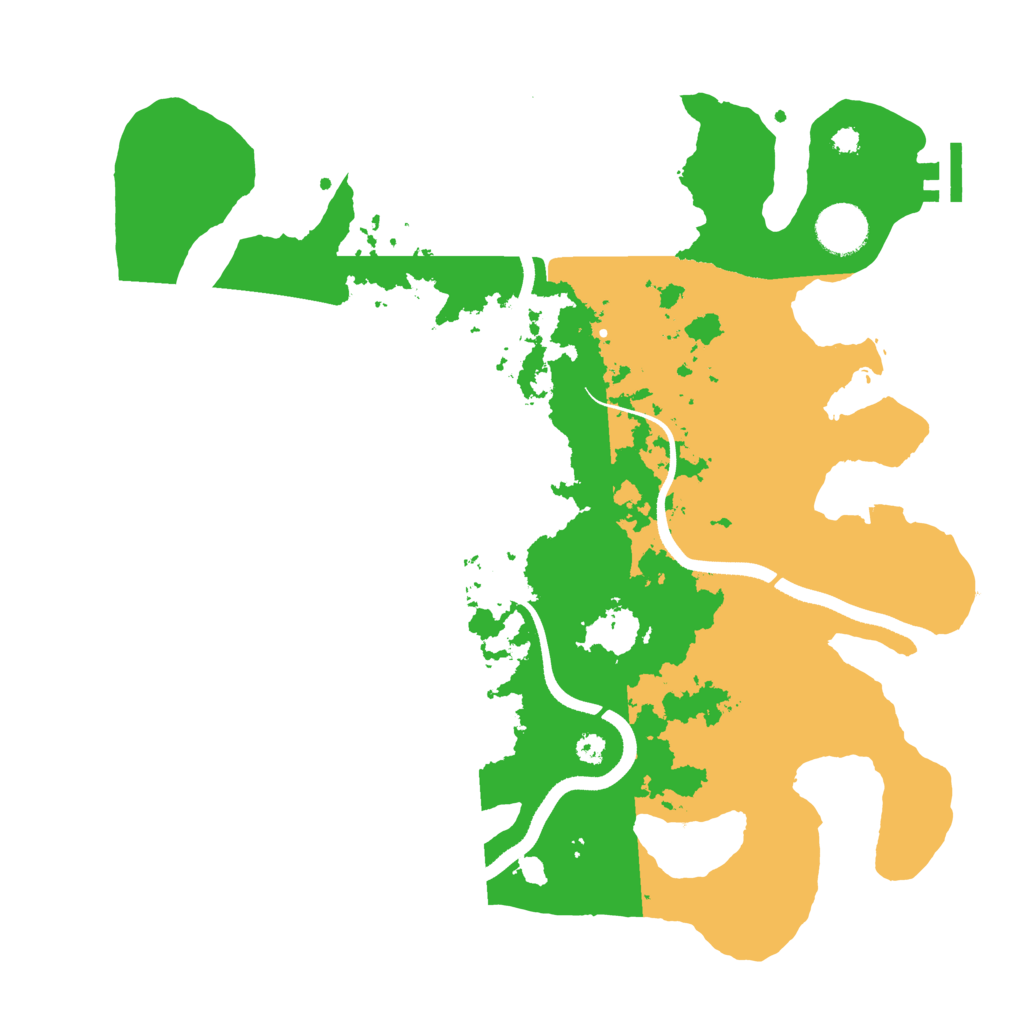 Biome Rust Map: Procedural Map, Size: 3500, Seed: 28501364