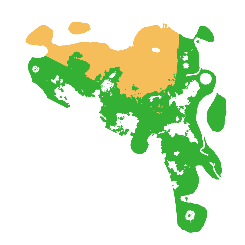 Biome Rust Map: Procedural Map, Size: 3700, Seed: 5387