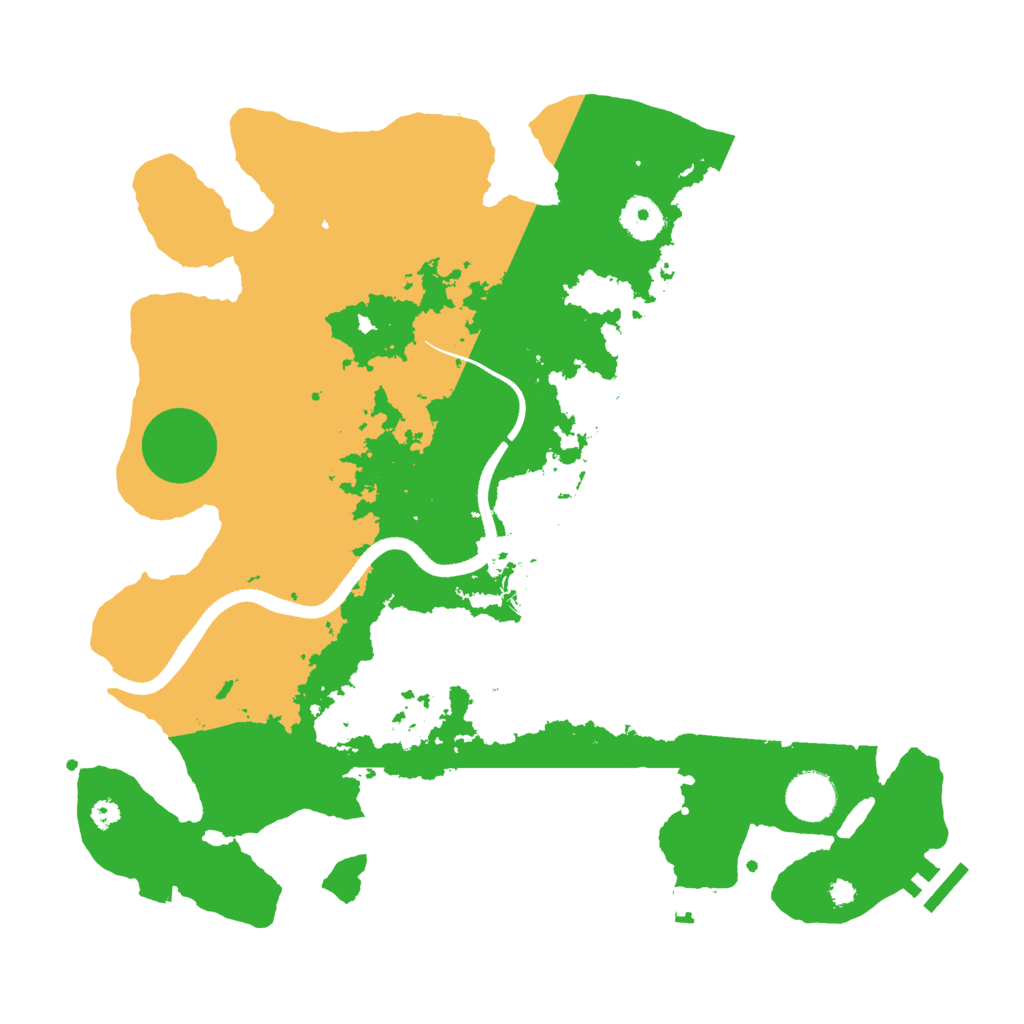 Biome Rust Map: Procedural Map, Size: 3600, Seed: 1987472993