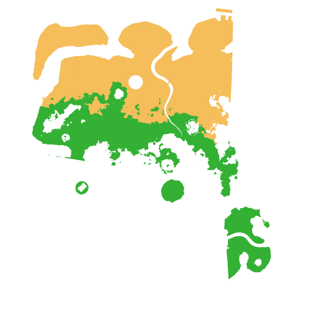 Biome Rust Map: Procedural Map, Size: 3900, Seed: 96425