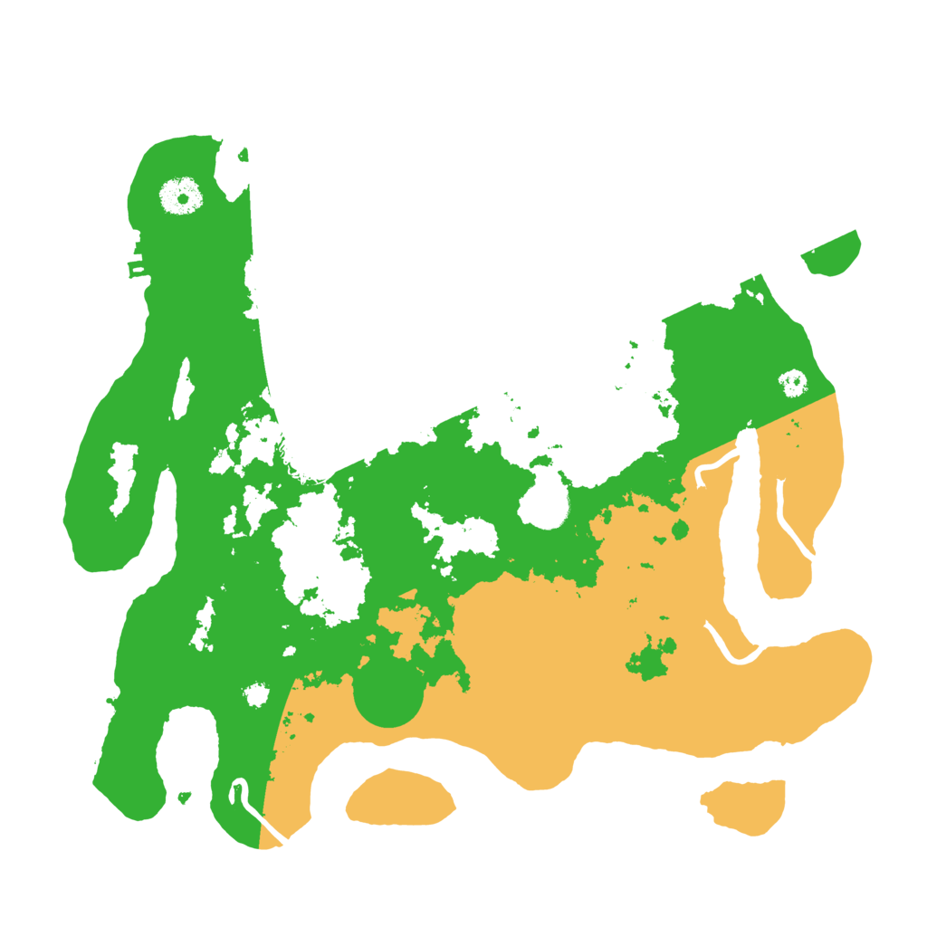 Biome Rust Map: Procedural Map, Size: 3500, Seed: 68779