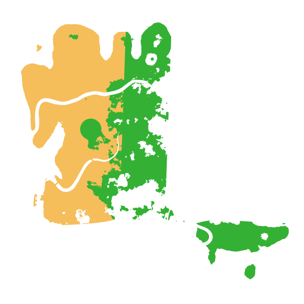 Biome Rust Map: Procedural Map, Size: 3800, Seed: 35520