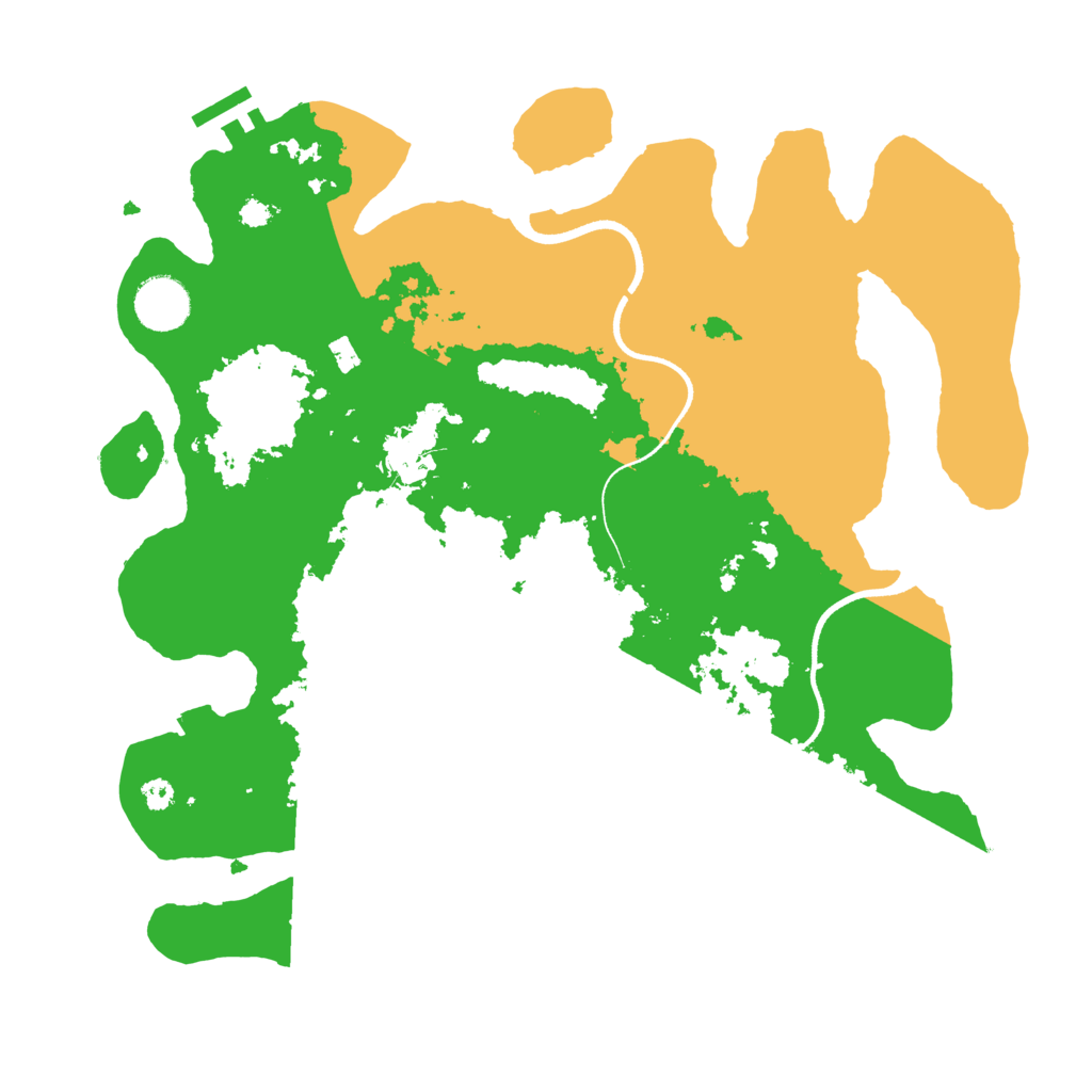 Biome Rust Map: Procedural Map, Size: 3500, Seed: 99238207
