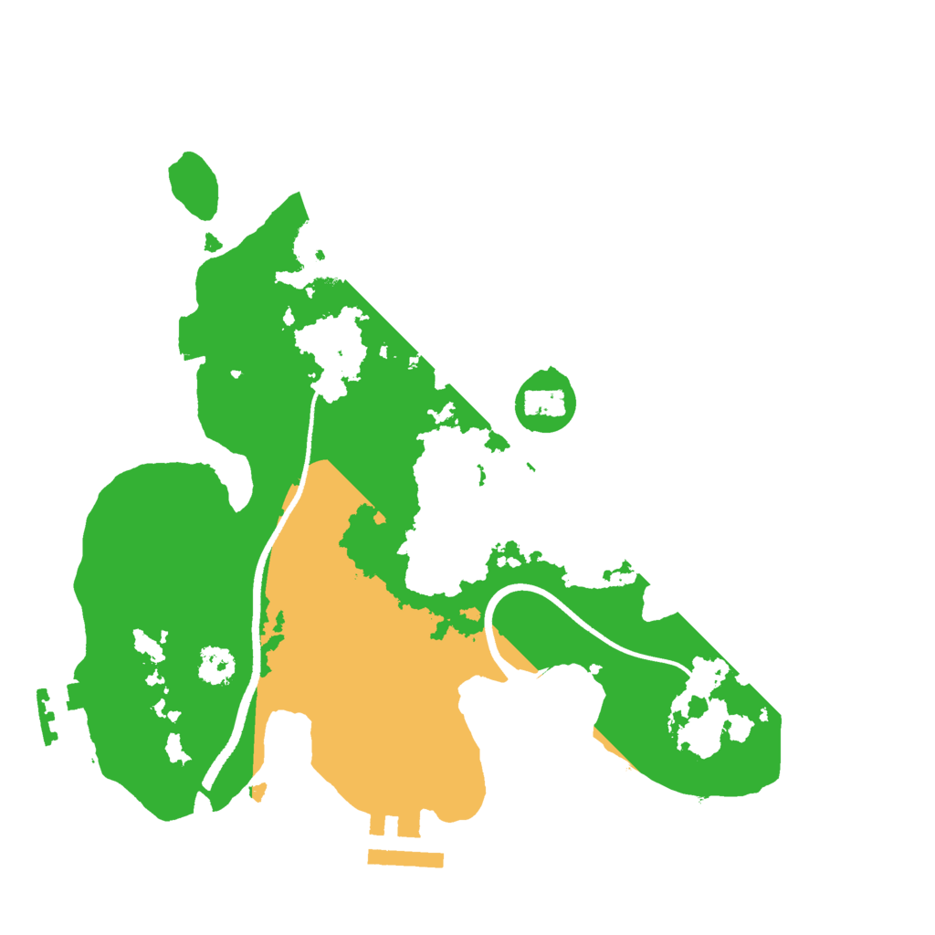 Biome Rust Map: Procedural Map, Size: 2500, Seed: 22345