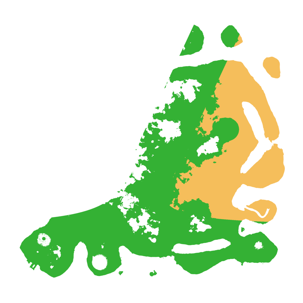 Biome Rust Map: Procedural Map, Size: 3500, Seed: 41399525