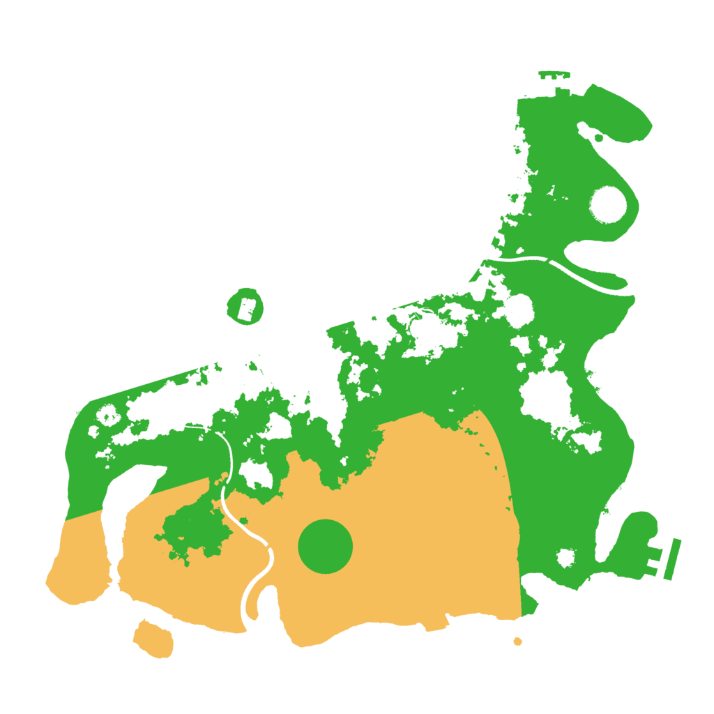 Biome Rust Map: Procedural Map, Size: 3450, Seed: 71759146