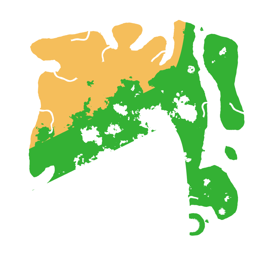 Biome Rust Map: Procedural Map, Size: 3500, Seed: 45336390