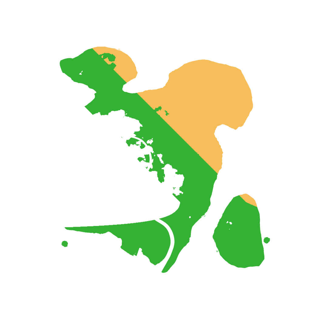 Biome Rust Map: Procedural Map, Size: 2000, Seed: 451655727
