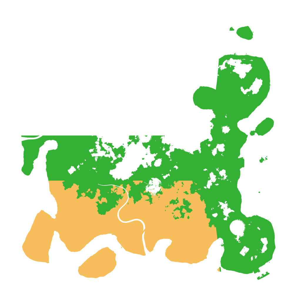Biome Rust Map: Procedural Map, Size: 3500, Seed: 57302811