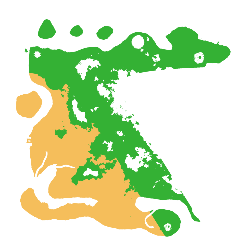 Biome Rust Map: Procedural Map, Size: 3500, Seed: 45464448
