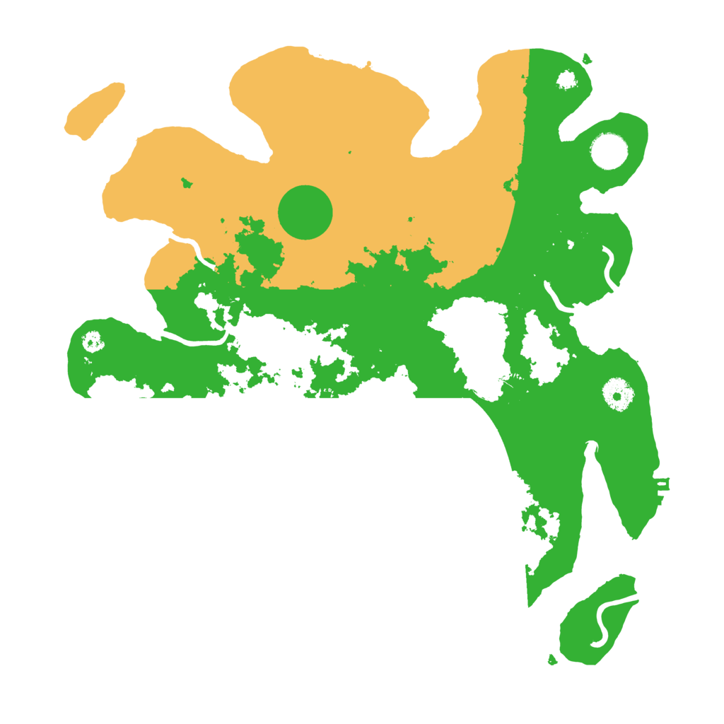 Biome Rust Map: Procedural Map, Size: 3500, Seed: 56199597