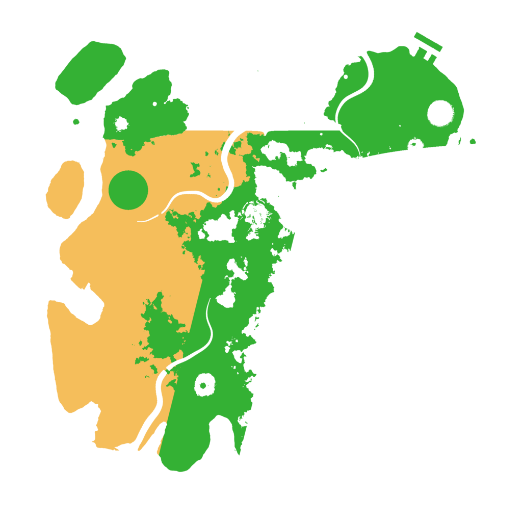 Biome Rust Map: Procedural Map, Size: 3500, Seed: 52974146
