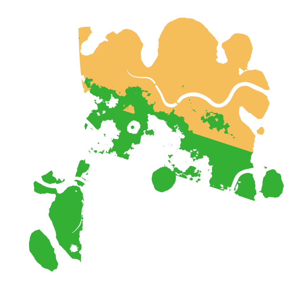 Biome Rust Map: Procedural Map, Size: 3500, Seed: 4128142
