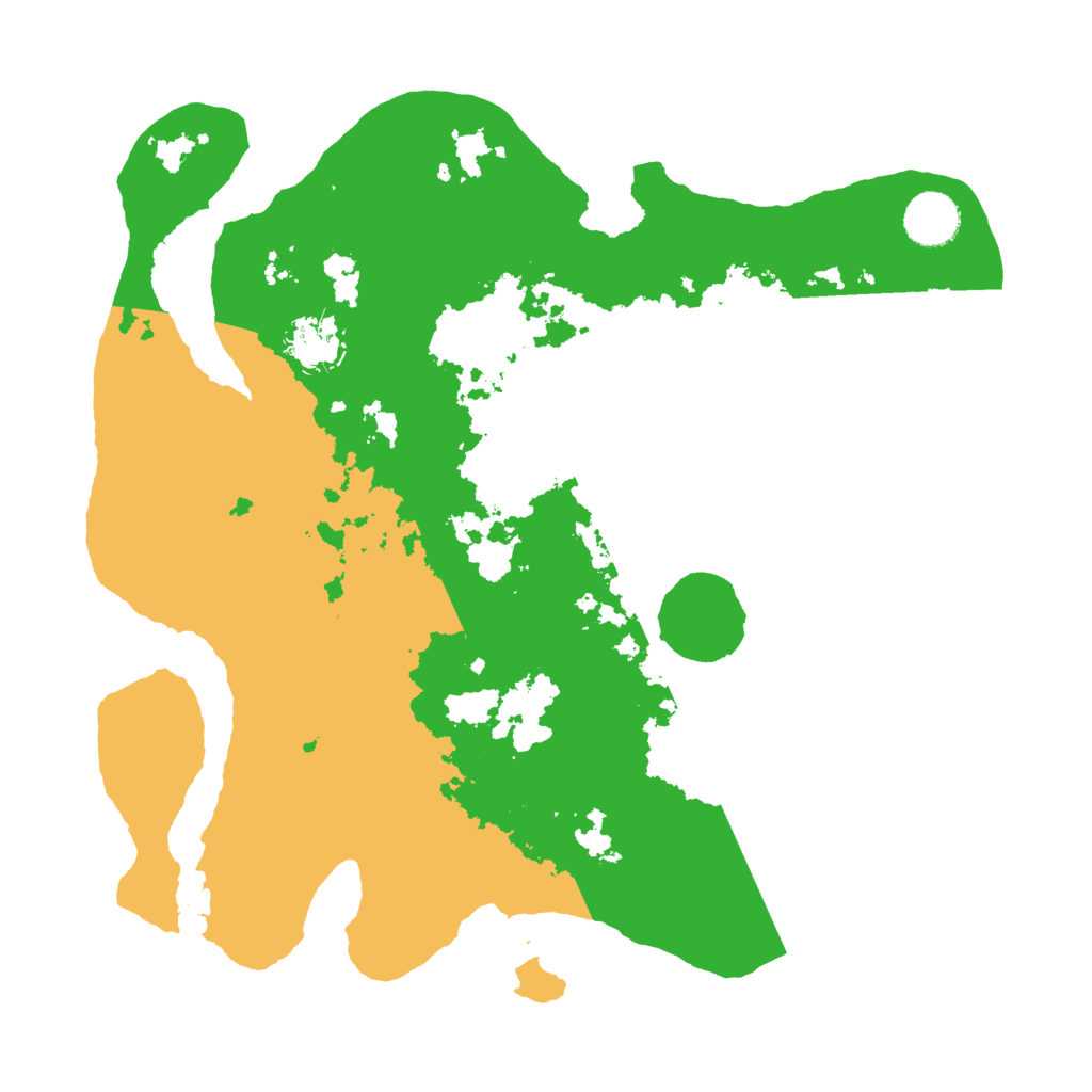 Biome Rust Map: Barren, Size: 3500, Seed: 35261