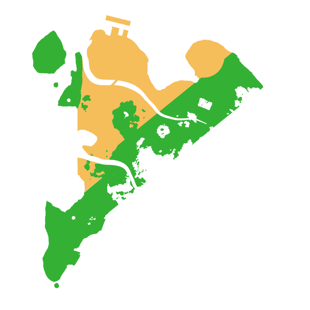 Biome Rust Map: Procedural Map, Size: 2500, Seed: 24491