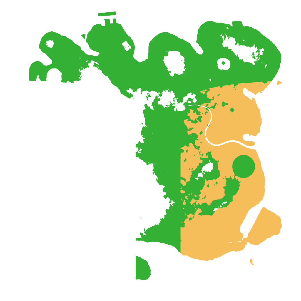 Biome Rust Map: Procedural Map, Size: 3500, Seed: 301222