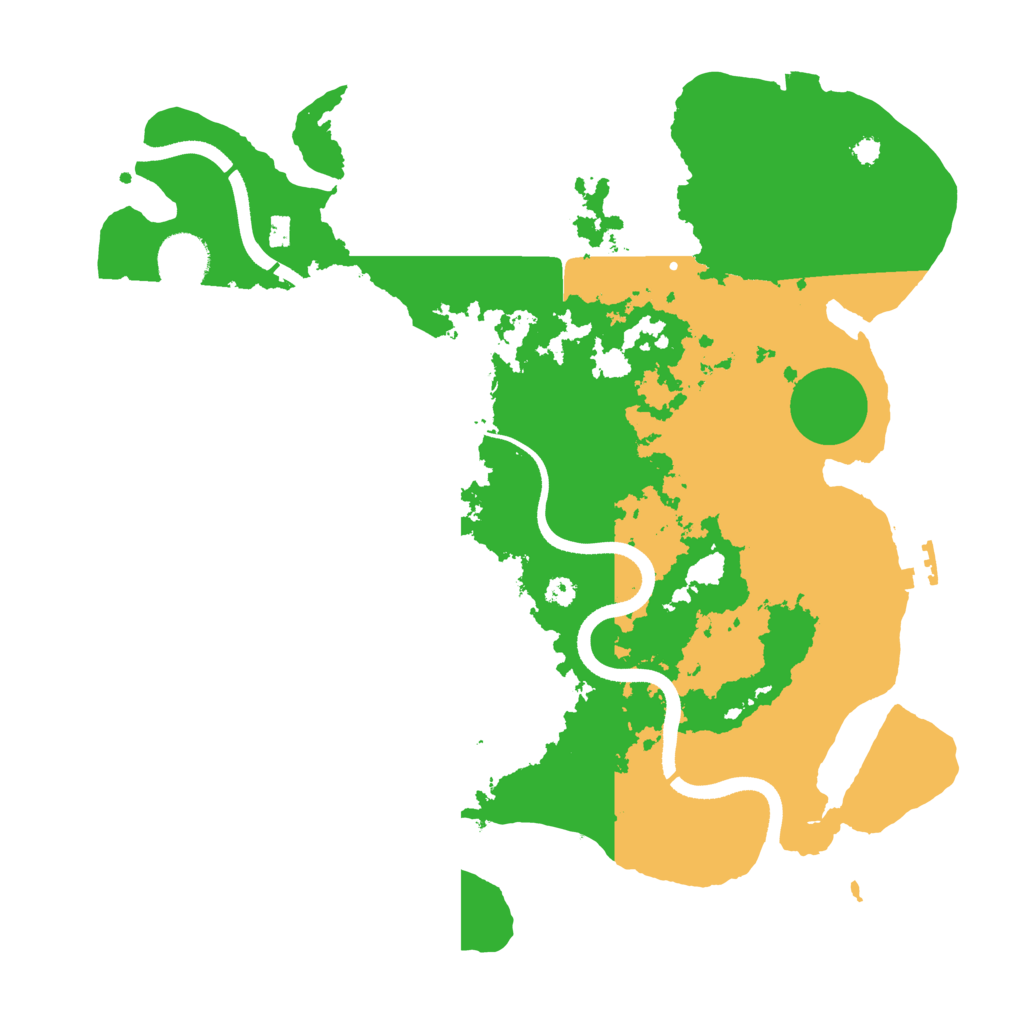 Biome Rust Map: Procedural Map, Size: 3500, Seed: 301222