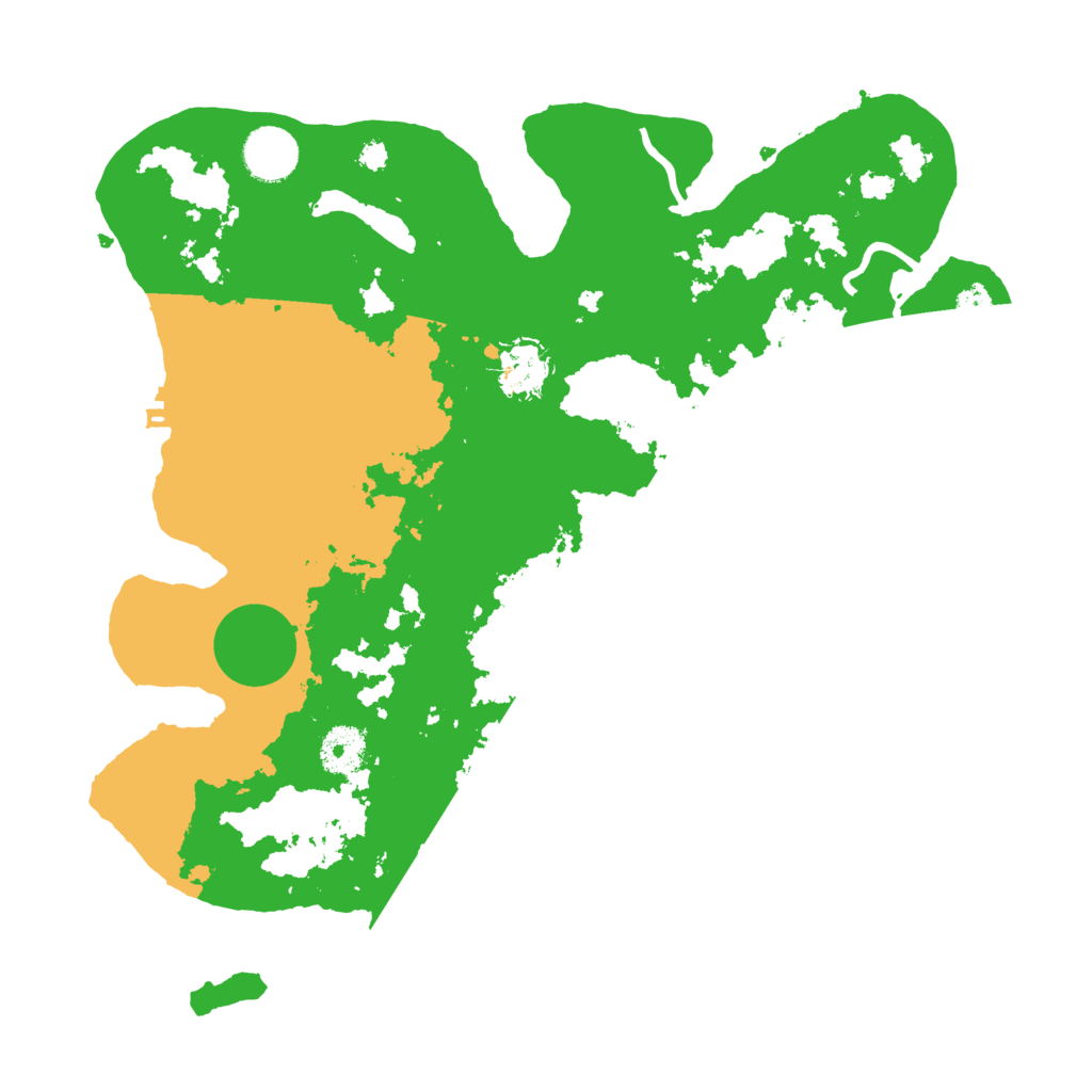 Biome Rust Map: Procedural Map, Size: 3500, Seed: 832405