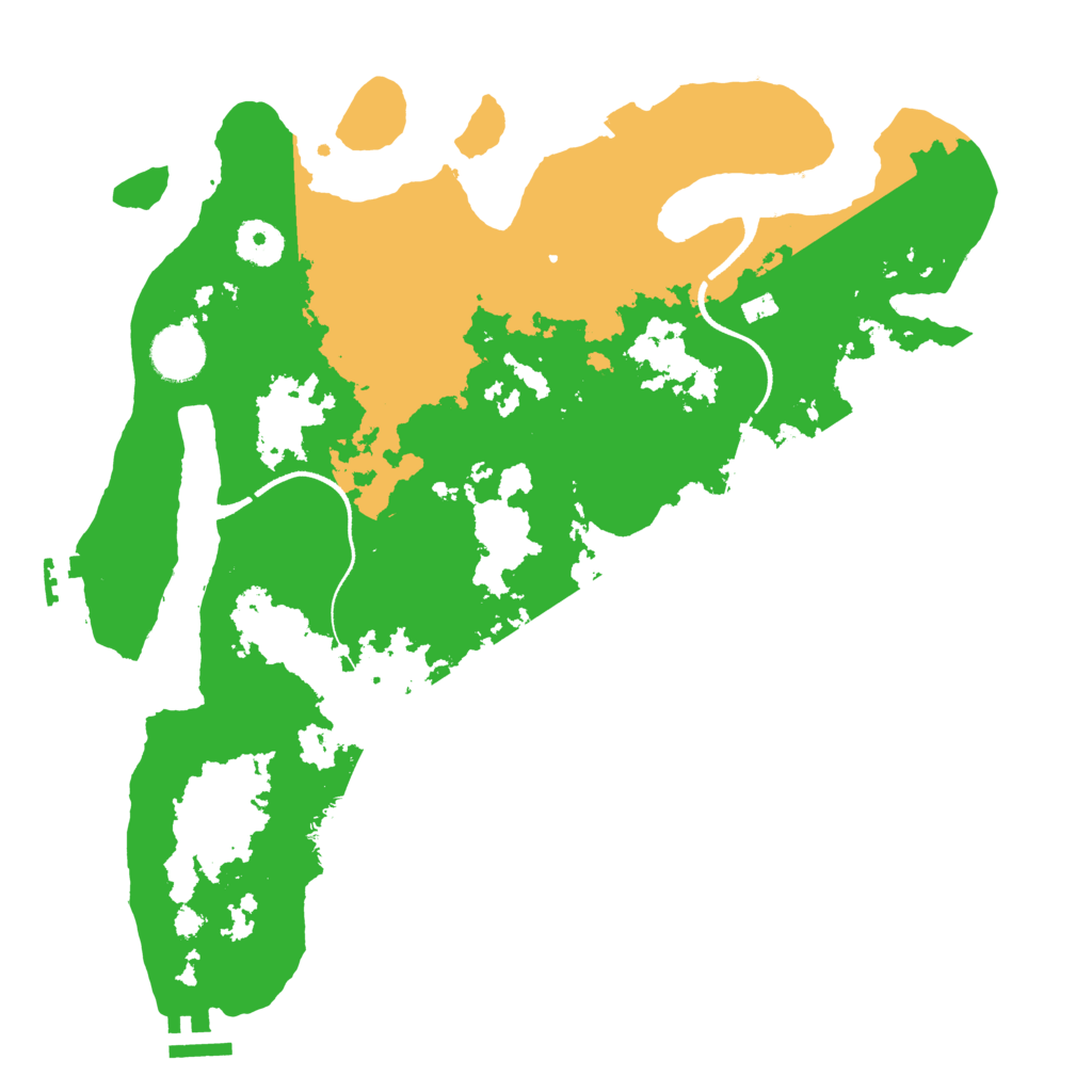 Biome Rust Map: Procedural Map, Size: 3500, Seed: 80173177