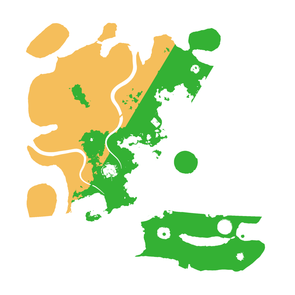 Biome Rust Map: Procedural Map, Size: 3500, Seed: 849281882