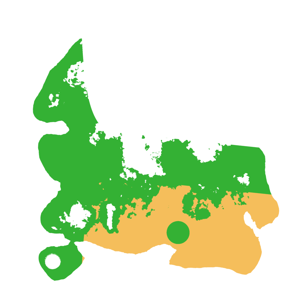 Biome Rust Map: Barren, Size: 3500, Seed: 1074943296