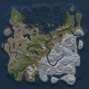 Thumbnail Rust Map: Procedural Map, Size: 4500, Seed: 867731547, 16 Monuments