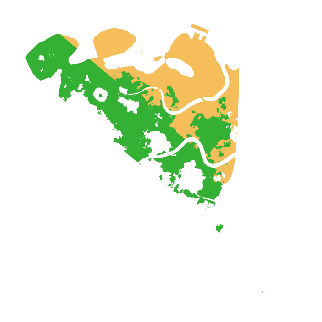 Biome Rust Map: Procedural Map, Size: 3500, Seed: 83296669