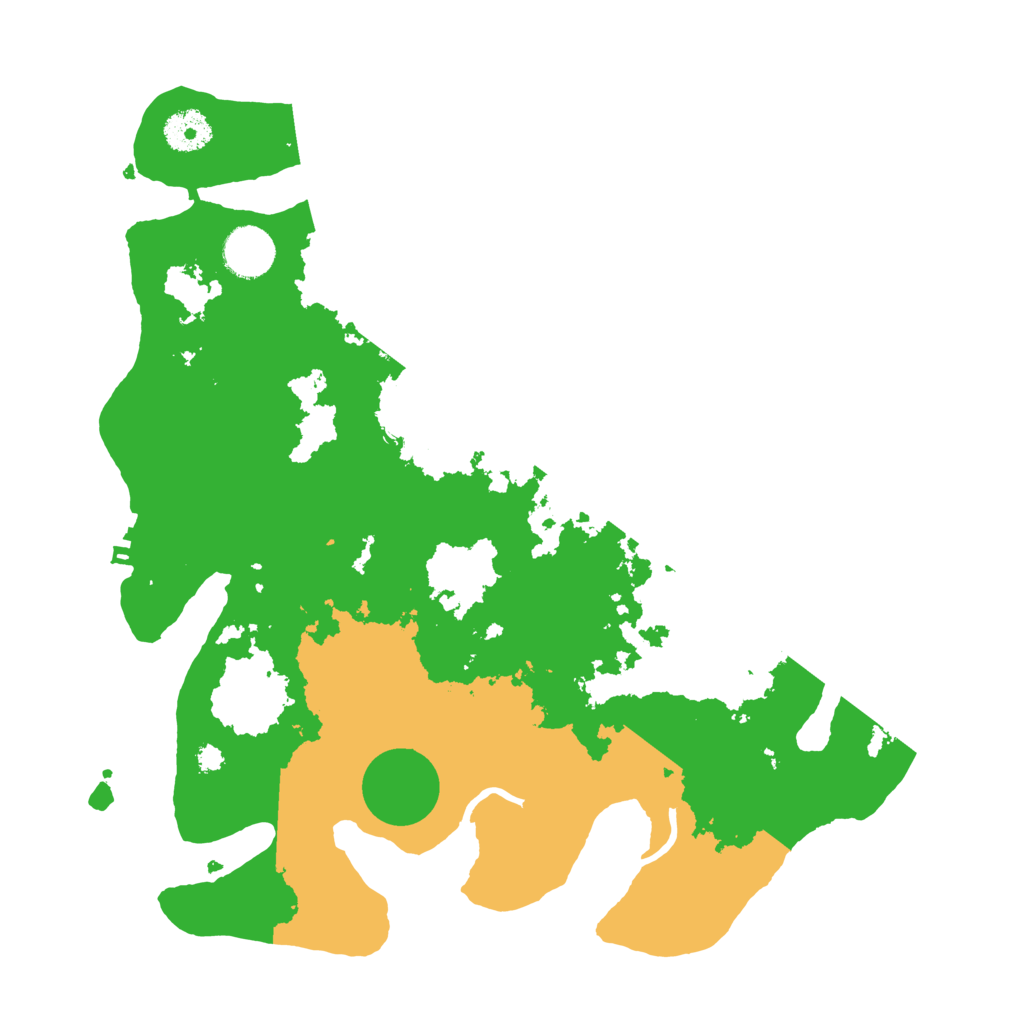 Biome Rust Map: Procedural Map, Size: 3500, Seed: 14620