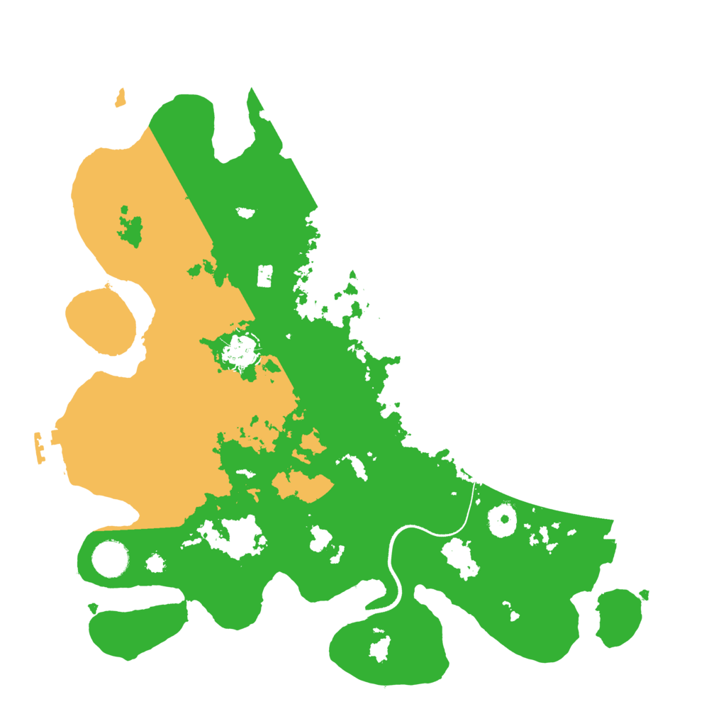 Biome Rust Map: Procedural Map, Size: 3500, Seed: 40684507