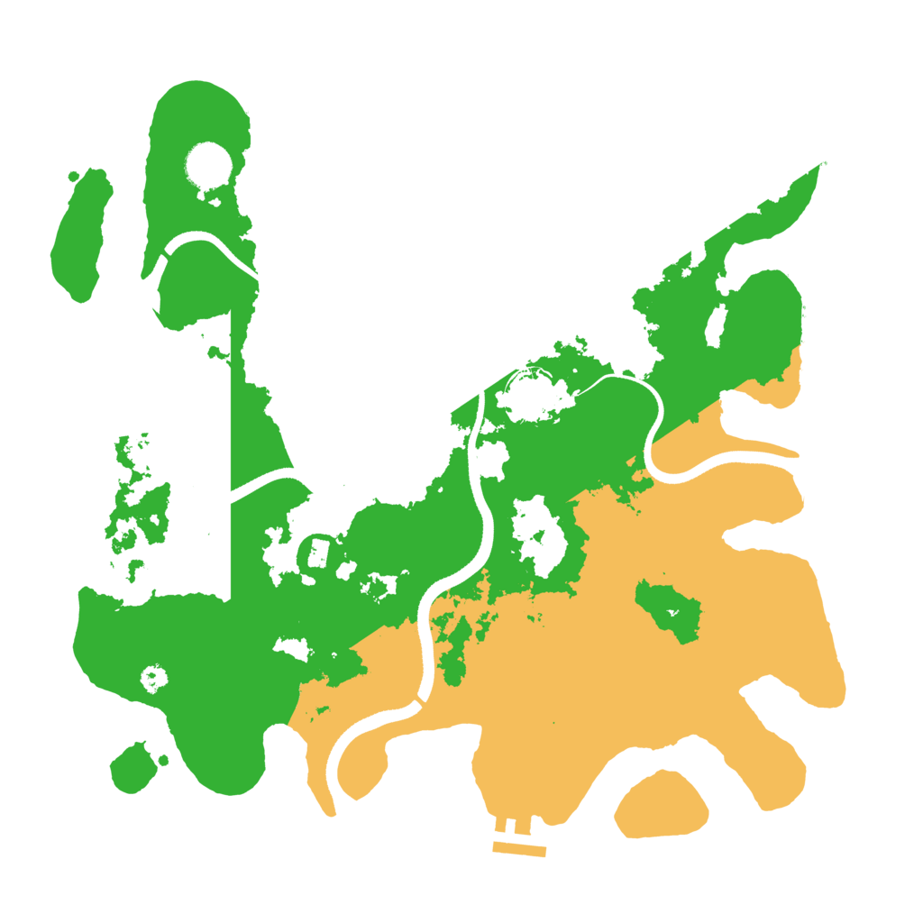 Biome Rust Map: Procedural Map, Size: 3500, Seed: 25865719