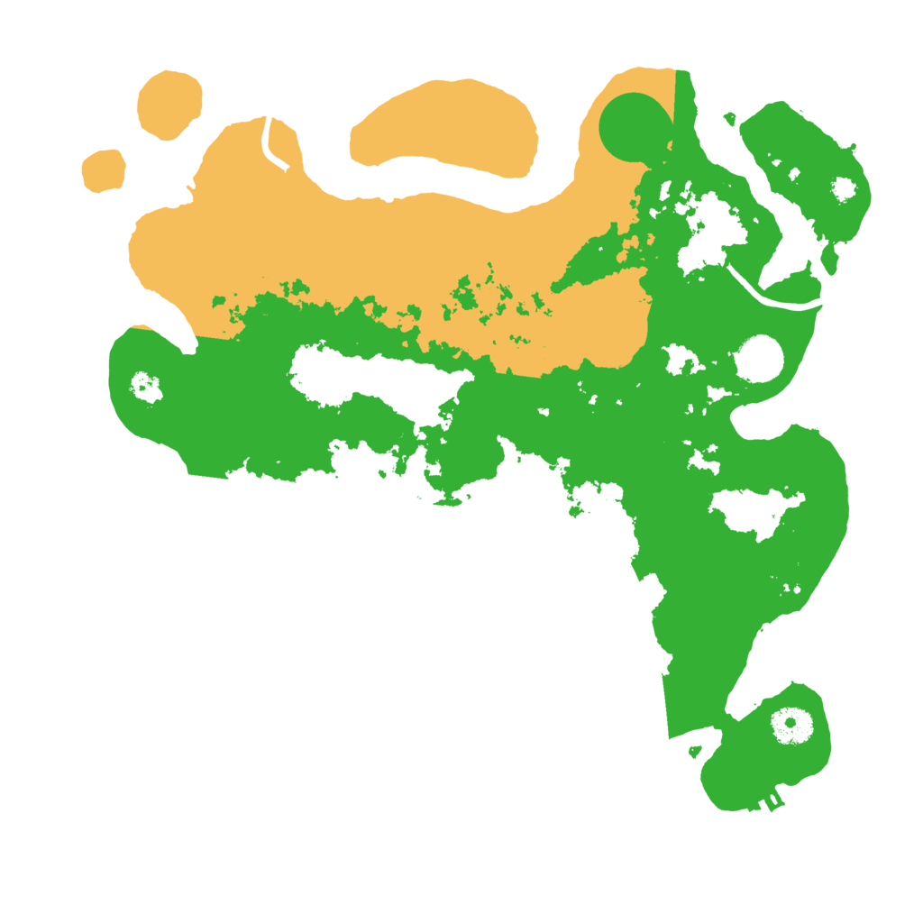 Biome Rust Map: Procedural Map, Size: 3500, Seed: 37967199