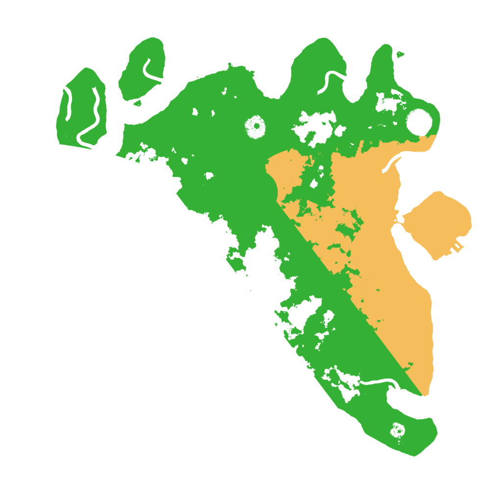 Biome Rust Map: Procedural Map, Size: 3500, Seed: 88456533