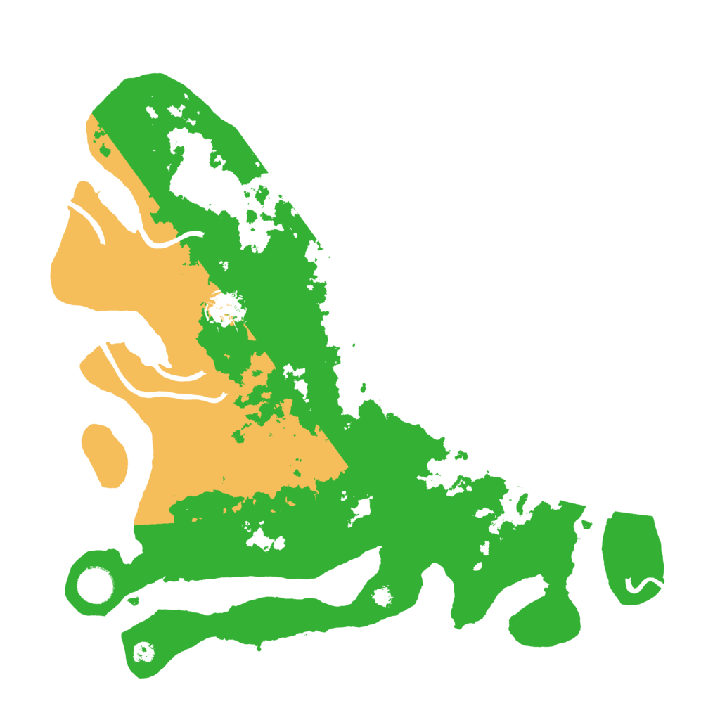 Biome Rust Map: Procedural Map, Size: 3500, Seed: 2461