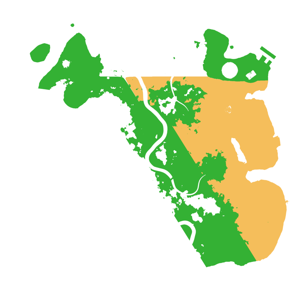 Biome Rust Map: Procedural Map, Size: 3500, Seed: 33934331