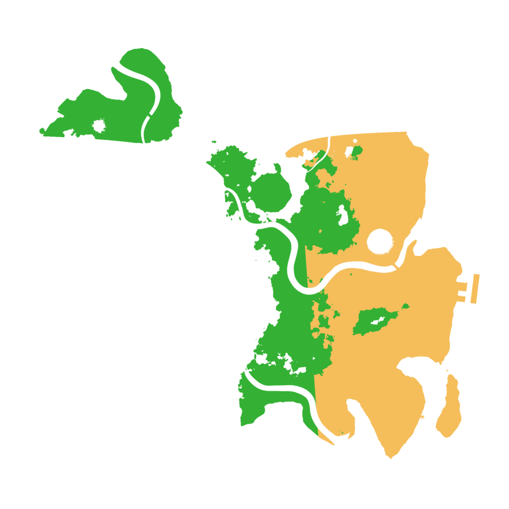 Biome Rust Map: Procedural Map, Size: 3500, Seed: 38920851