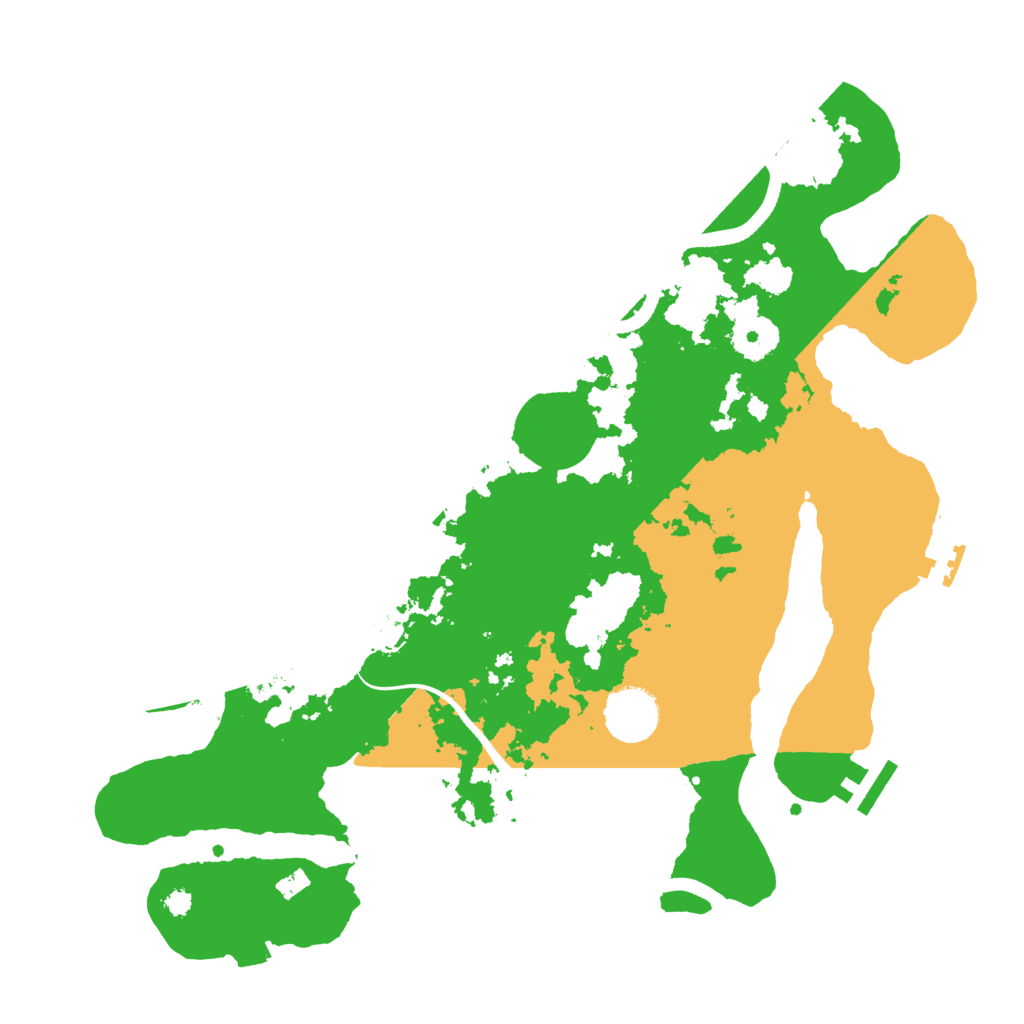 Biome Rust Map: Procedural Map, Size: 3500, Seed: 71458953