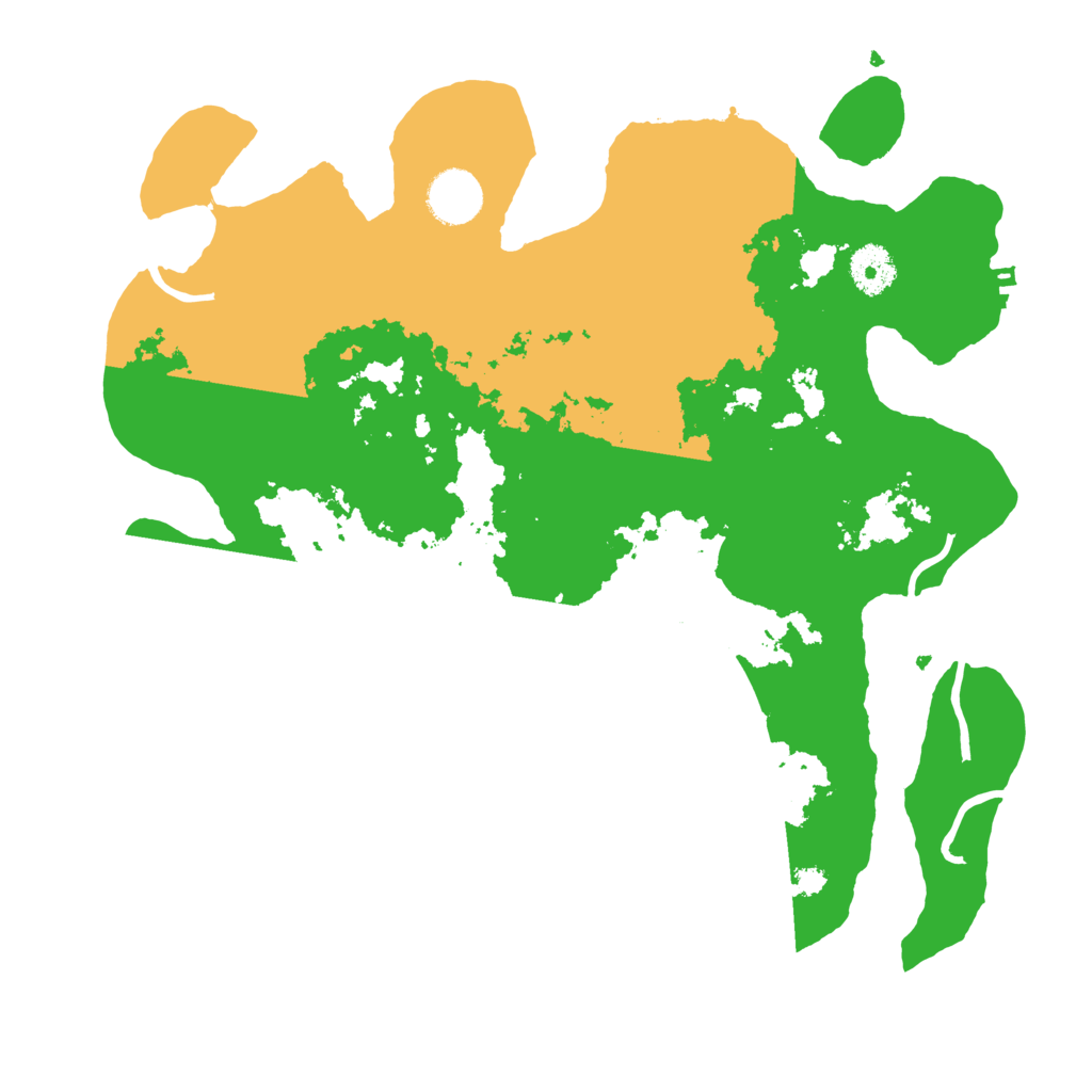 Biome Rust Map: Procedural Map, Size: 3500, Seed: 945107710