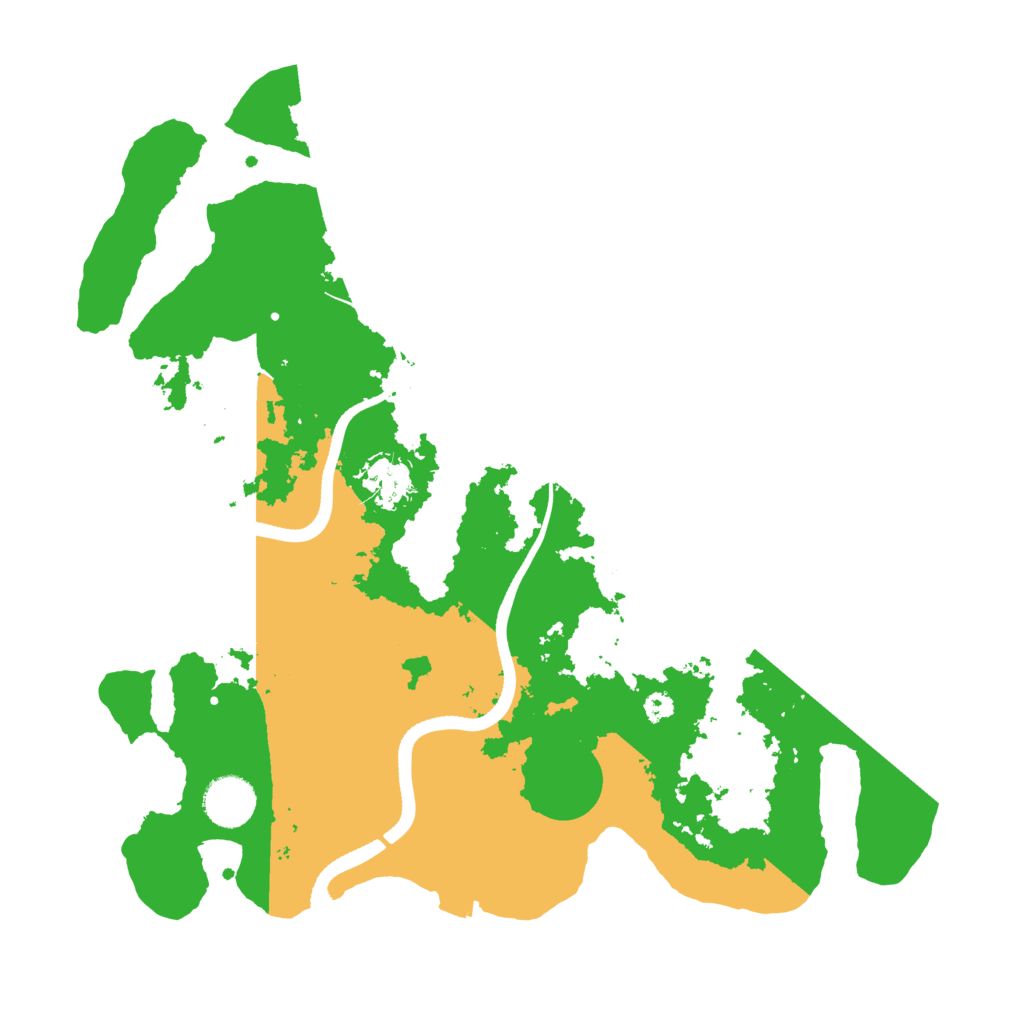Biome Rust Map: Procedural Map, Size: 3500, Seed: 70693945